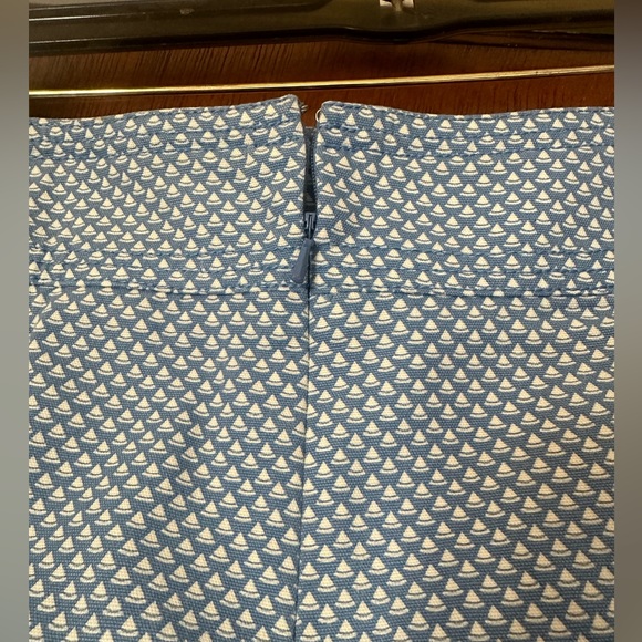 Talbots SET Cardigan Sweater Women LG Pima Cotton BLUE Button Up & Skirt SZ 8 - Picture 5 of 11